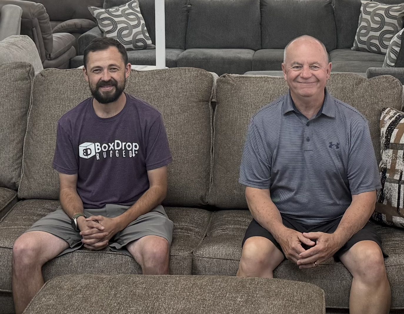 Mike and Chris, owners of BoxDrop Furniture Charleston